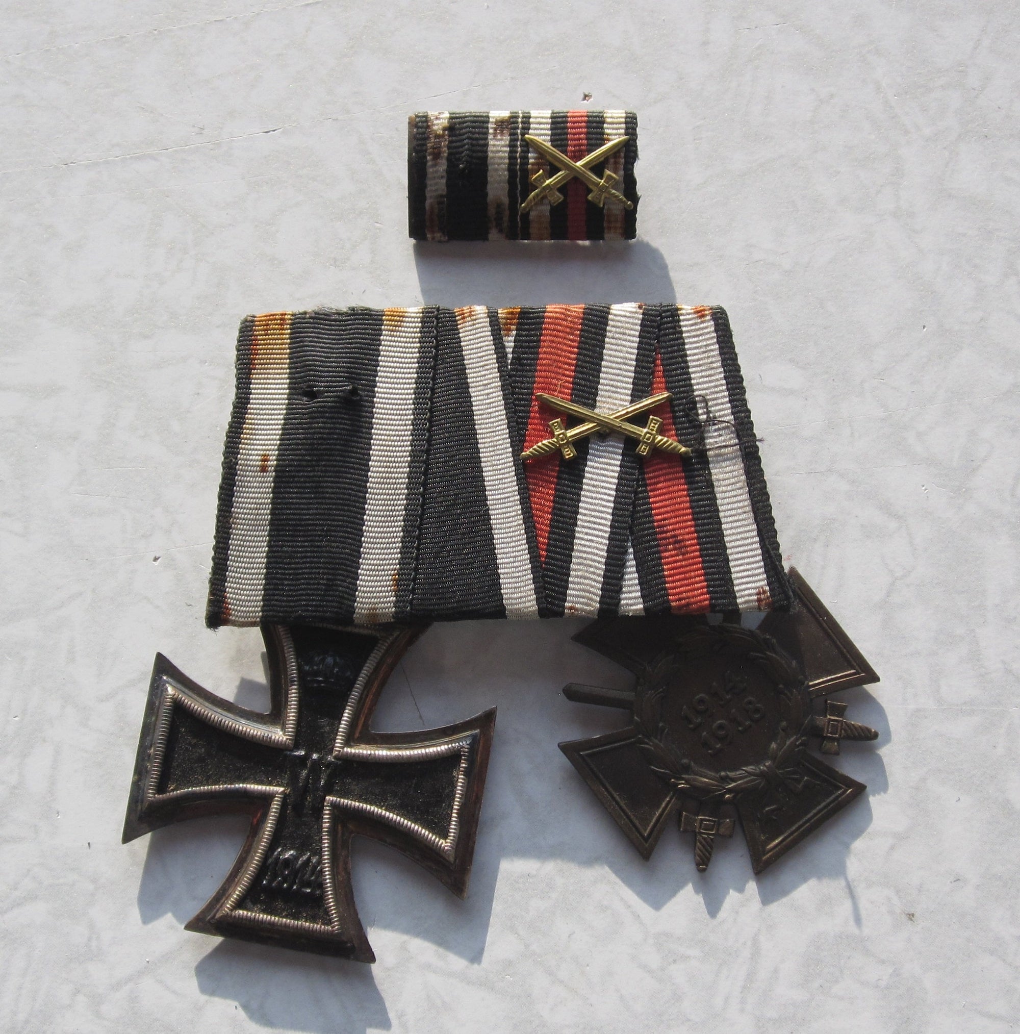 Eisernes Kreuz 2.Klasse 1914 (EK2/14) Frontkämpfer Ehrenkreuz (FEK) Ordensspange