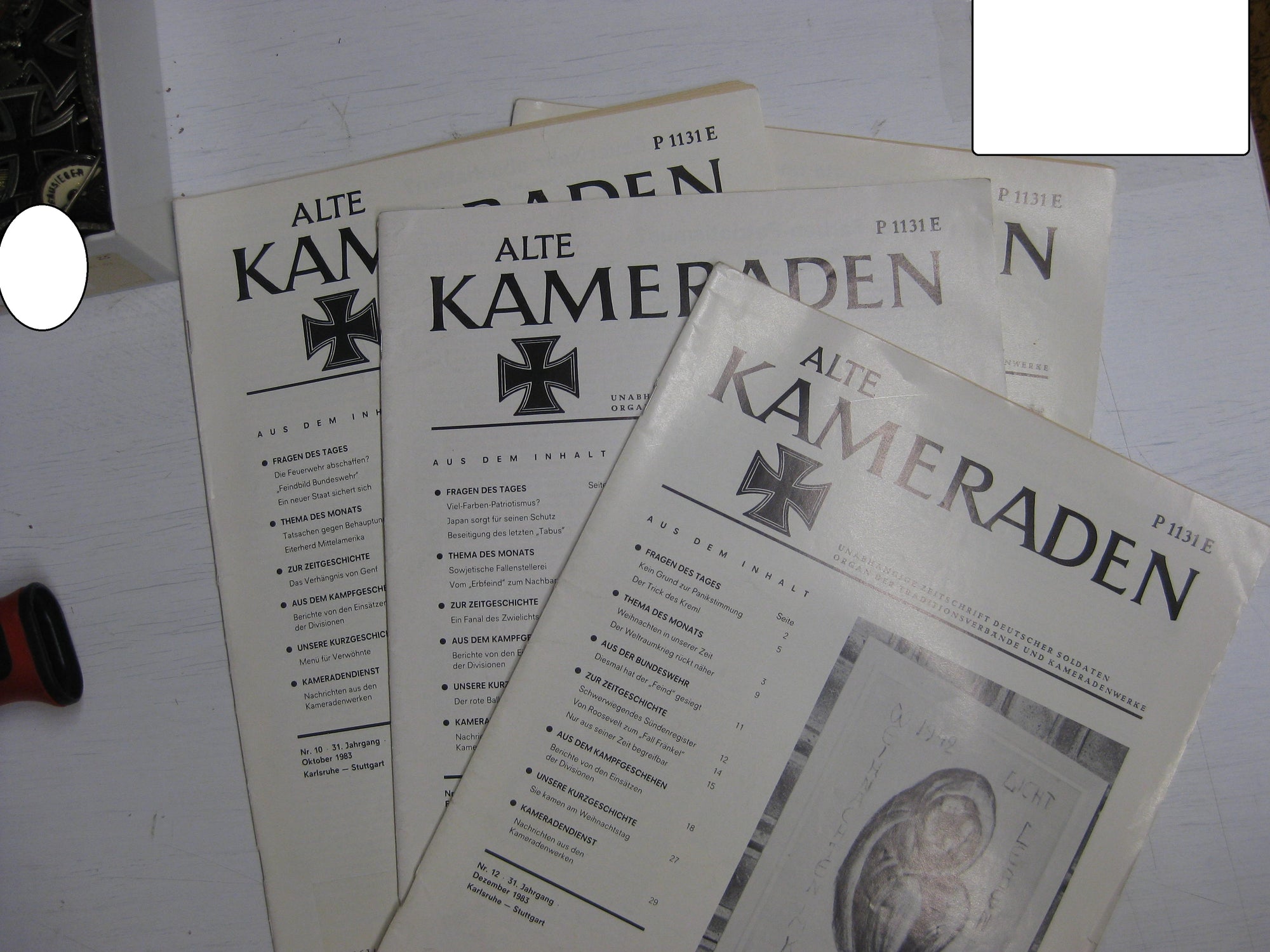 4x Heft Sonderheft Zeitschrift ALTE KAMERADEN von 1983