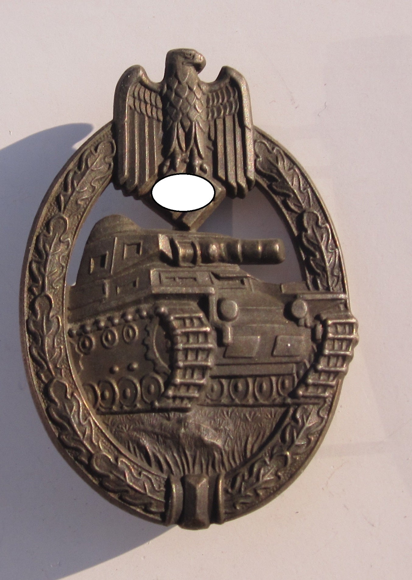 Panzerkampfabzeichen in Bronze Hersteller: AS im Dreieck MINT CONDITON