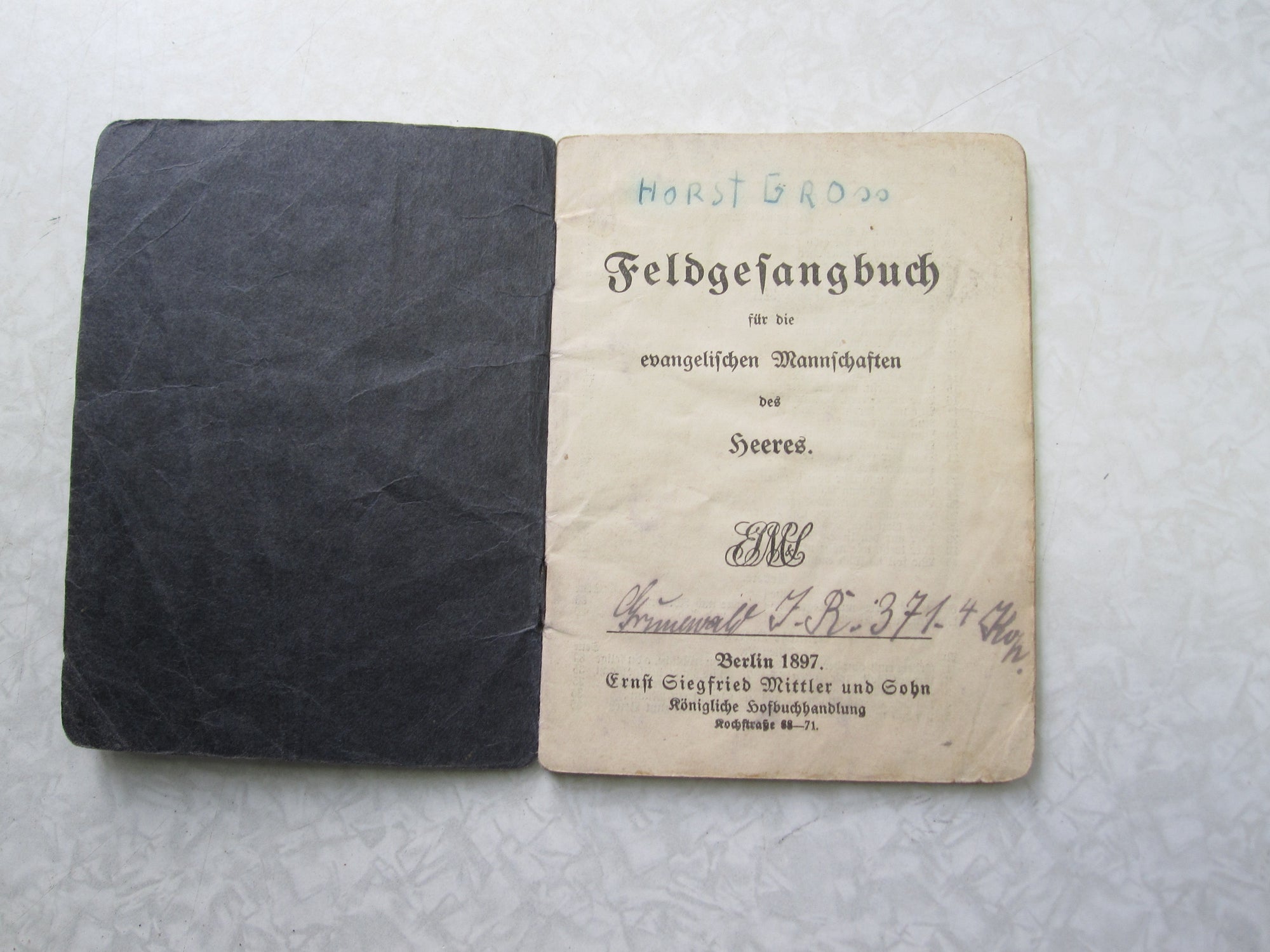 Buch evangelisches Feldgesangbuch 1.Weltkrieg