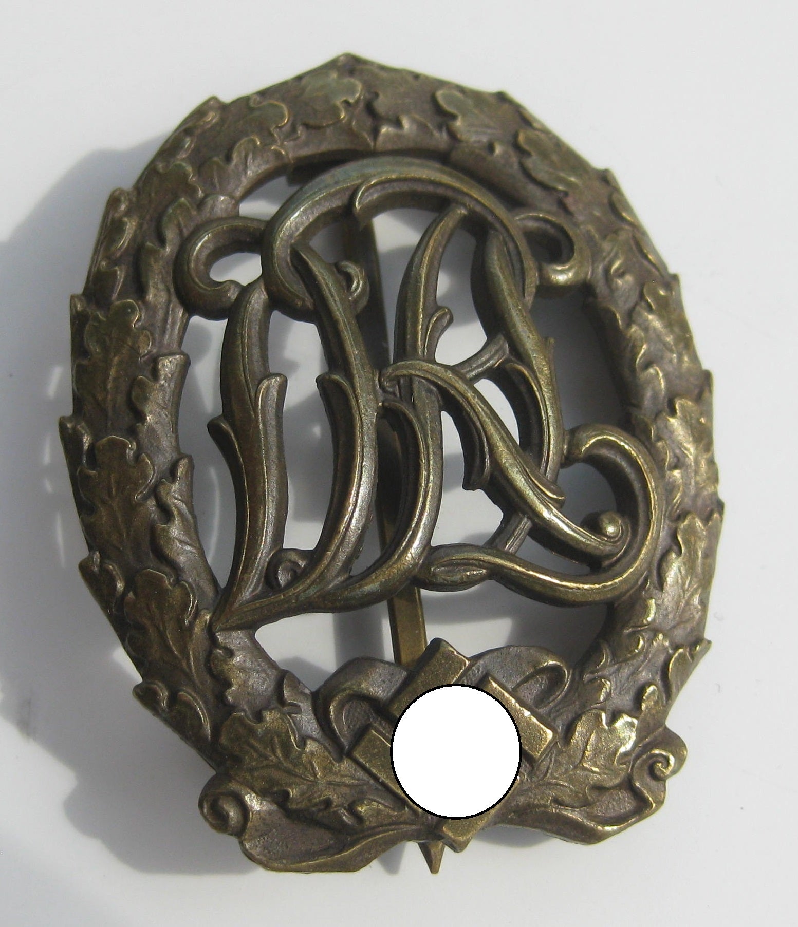 H.W. DRL Sportabzeichen in Bronze mit Hersteller Lauer Mint Condition