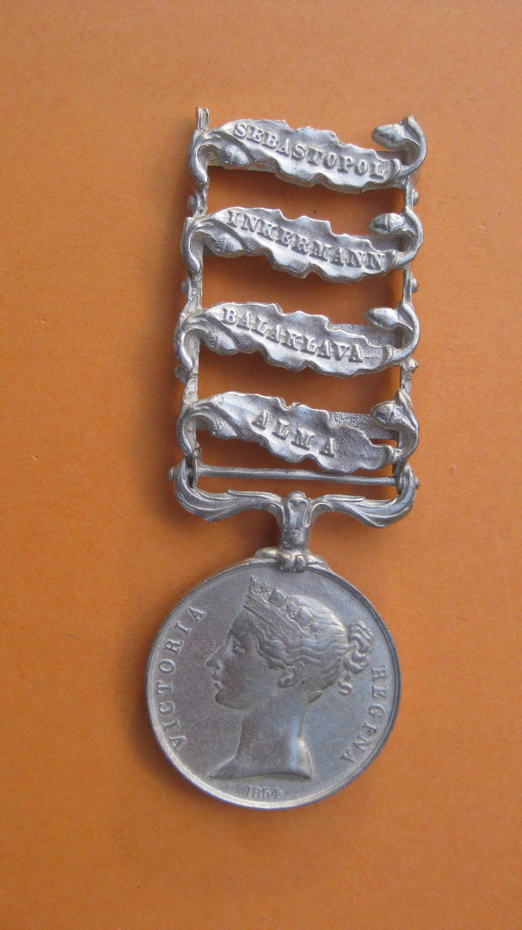 Queen Victoria Medaille England Großbritannien Sewastopol Krimmedaille 1854 Sammleranfertigung