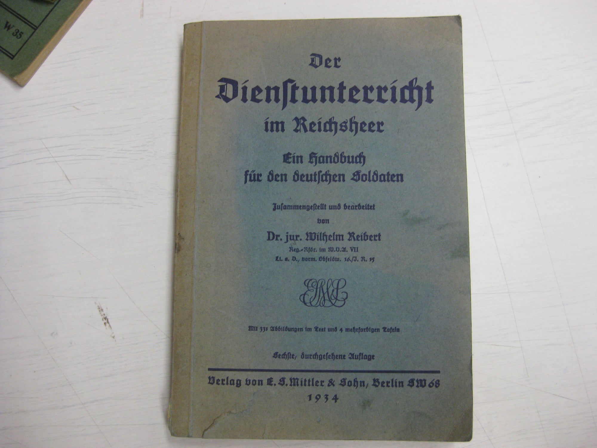 Originalausgabe Heft / Buch  Der Dienstunterricht im Reichsheer 1934