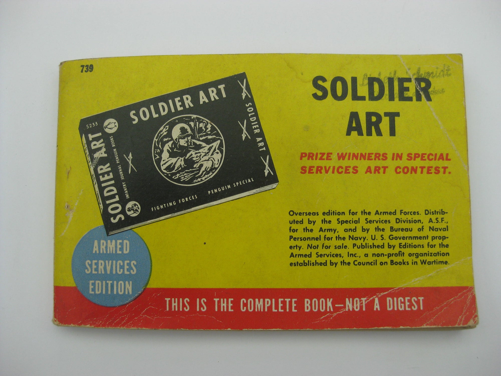 Buch Soldier Art Prize Winner in Special Services Art Contest 1945