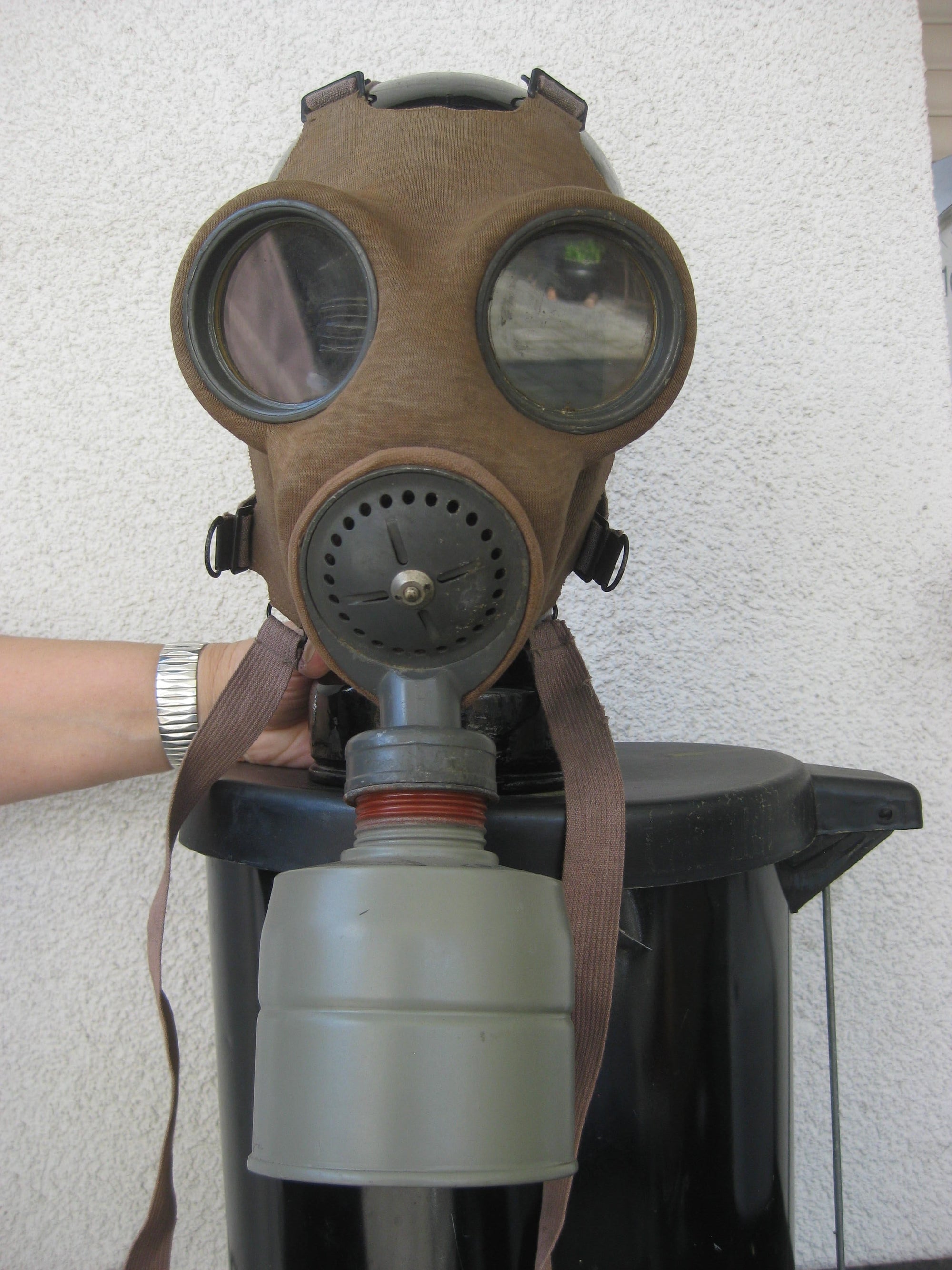 Extrem seltene Gasmaske DM.1 von der Wehrmacht 2.Weltkrieg mit Zubehör