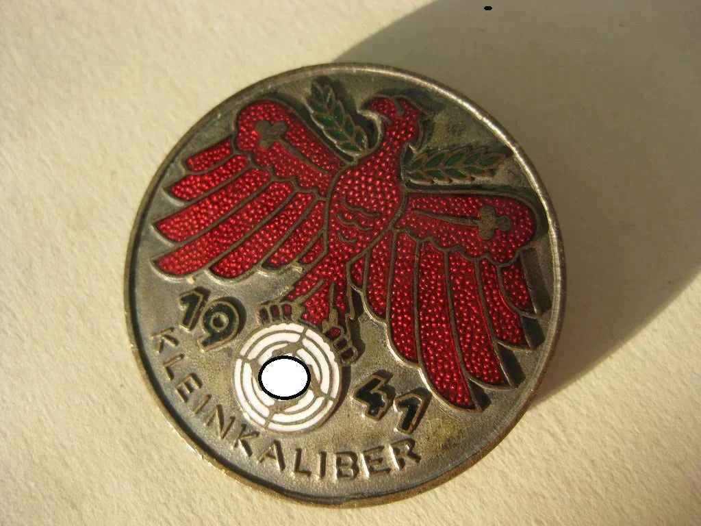 Silberne Ehrennadel der Tiroler Schießauszeichnung KLEINKALIBER 1941 Mint Condition