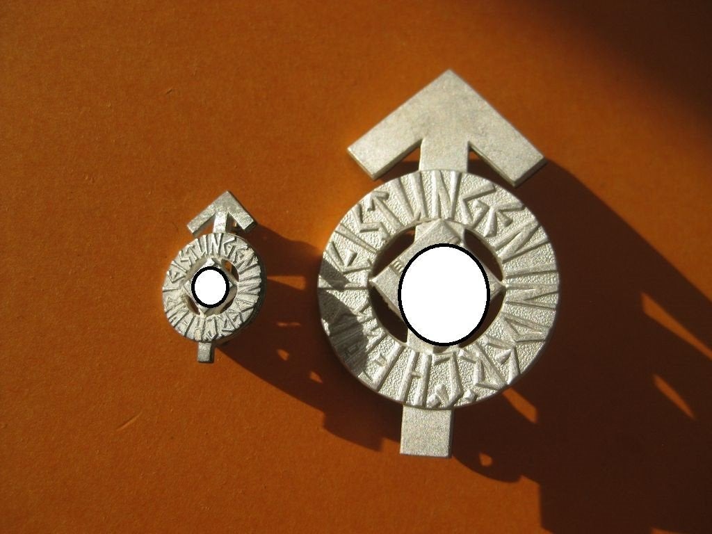 Hitlerjugend (HJ) Leistungsabzeichen in Silber Hersteller: RZM M1/35 Set mit Miniatur Hersteller: M1/72 in Mint Condition