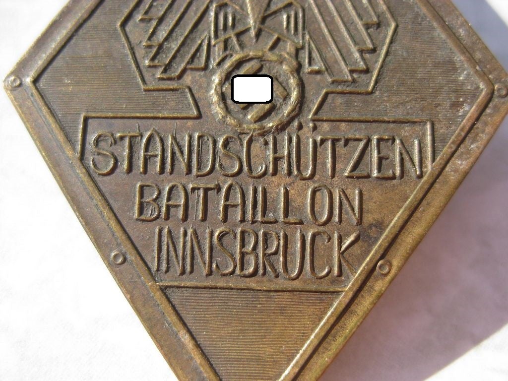 Standschützenbataillon INNSBRUCK Effekten Abzeichen Orden des VOLKSSTURM 1945