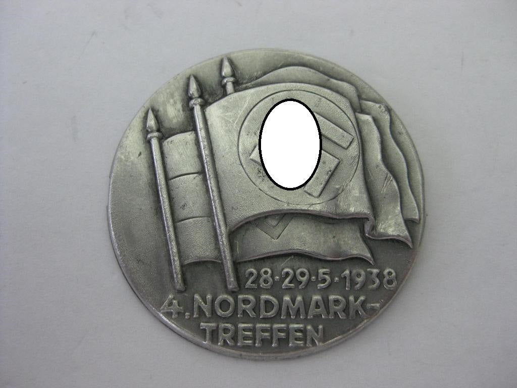 Veranstaltungsabzeichen 4. Nordmarktreffen 1938 Niedersachsen Schleswig-Holstein