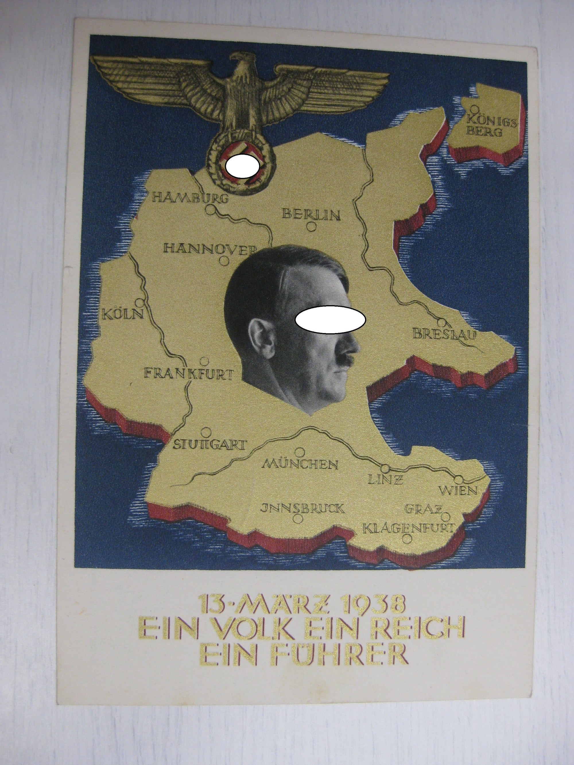 Patriotische Postkarte Adolf Hitler 3.Reich