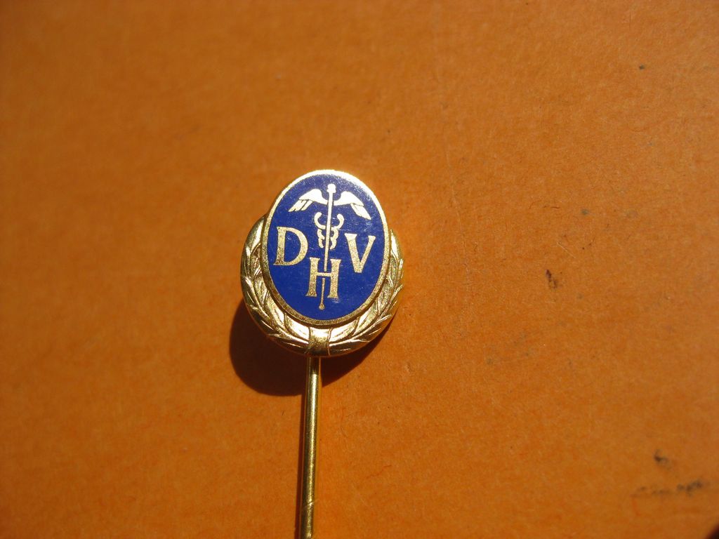 Mitgliedsabzeichen Deutscher  ( Deutschnationaler ) Handlungsgehilfenverband DHV GOLDENE EHRENNADEL Ehrenzeichen