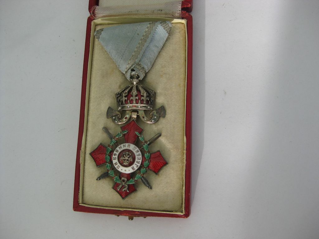 Militärverdienstorden 5.Klasse Ritterkreuz Bulgarien im Verleihungsetui