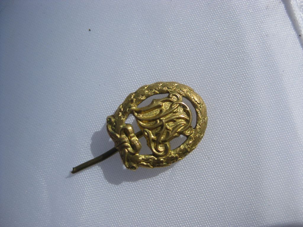 DRL - Sportabzeichen in Gold Miniatur Orden 3.Reich Abzeichen