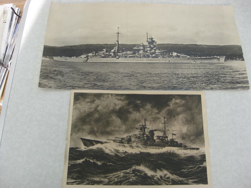 Foto Wehrmacht Schlachtschiff HIPPER Kriegsmarine Schiffsbild ORIGINAL VOR 1945