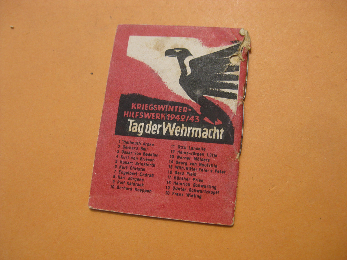 Winterhilfswerk (WHW) Ritterkreuzträger Hubert Brinkforth