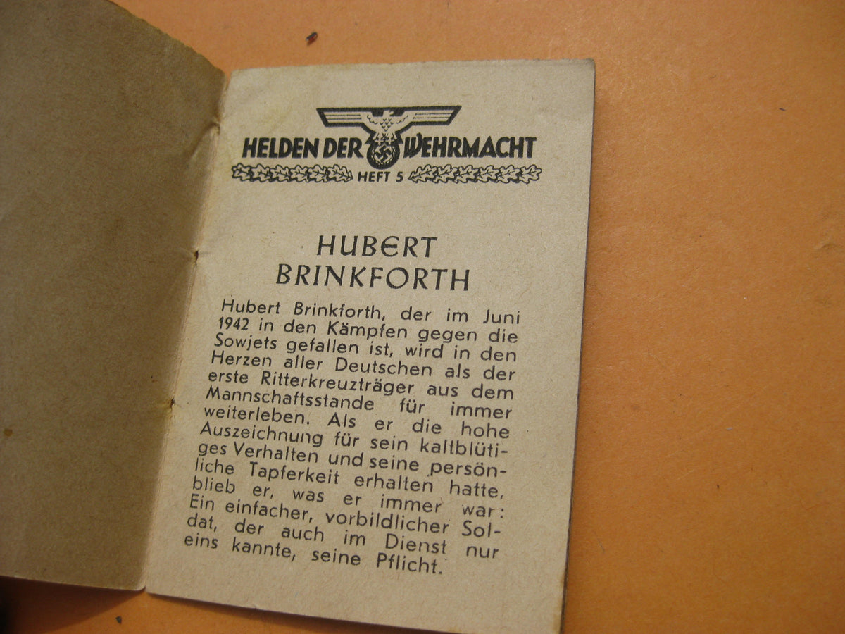 Winterhilfswerk (WHW) Ritterkreuzträger Hubert Brinkforth