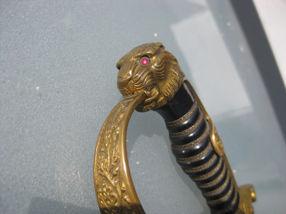 Offizierssäbel Säbel HEER Kaiserreich Königreich Preußen Hersteller: Carl Eickhorn Solingen Löwenkopfsäbel