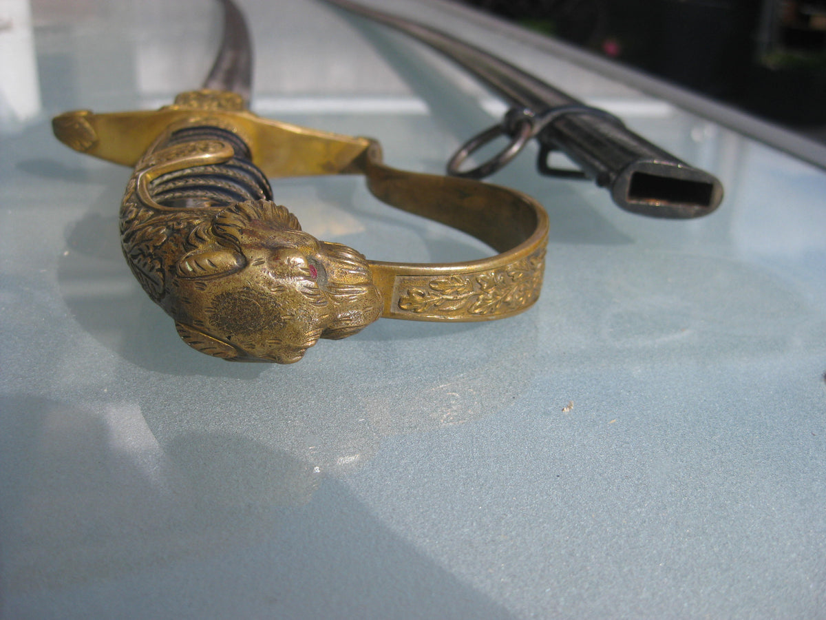 Offizierssäbel Säbel HEER Kaiserreich Königreich Preußen Hersteller: Carl Eickhorn Solingen Löwenkopfsäbel