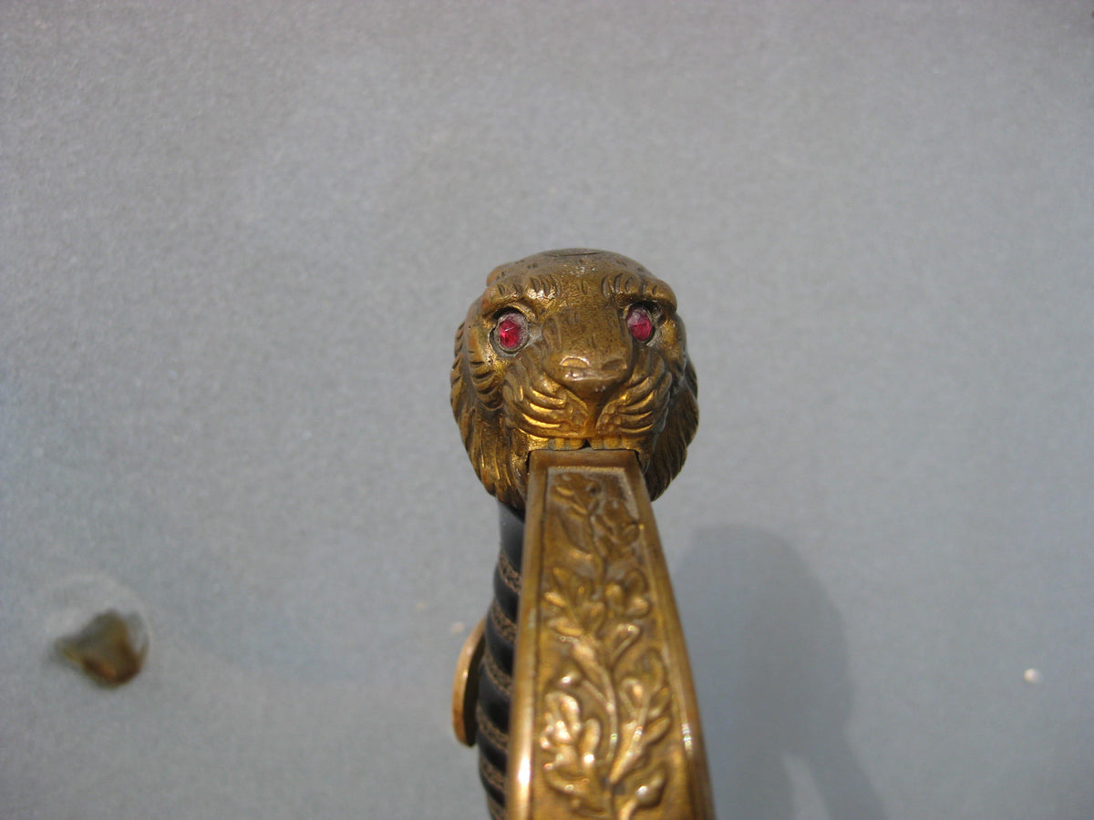 Offizierssäbel Säbel HEER Kaiserreich Königreich Preußen Hersteller: Carl Eickhorn Solingen Löwenkopfsäbel