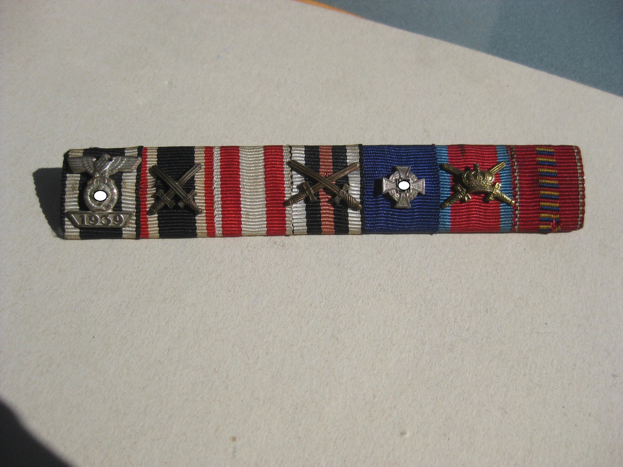 7er Feldspange / Miniatur Wiederholungsspange Eisernes Kreuz 1914 Ordensspange Preußen Kaiserreich & Wehrmacht