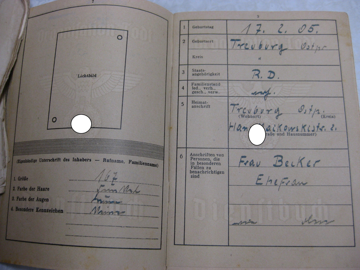 Dienstbuch Organisation Todt