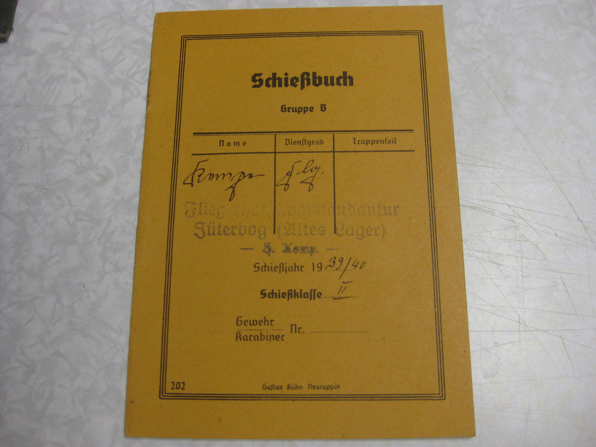 Wehrpaß Luftwaffe Flaktruppe Sachsen-Anhalt