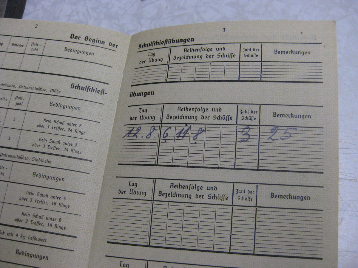 Wehrpaß Luftwaffe Flaktruppe Sachsen-Anhalt