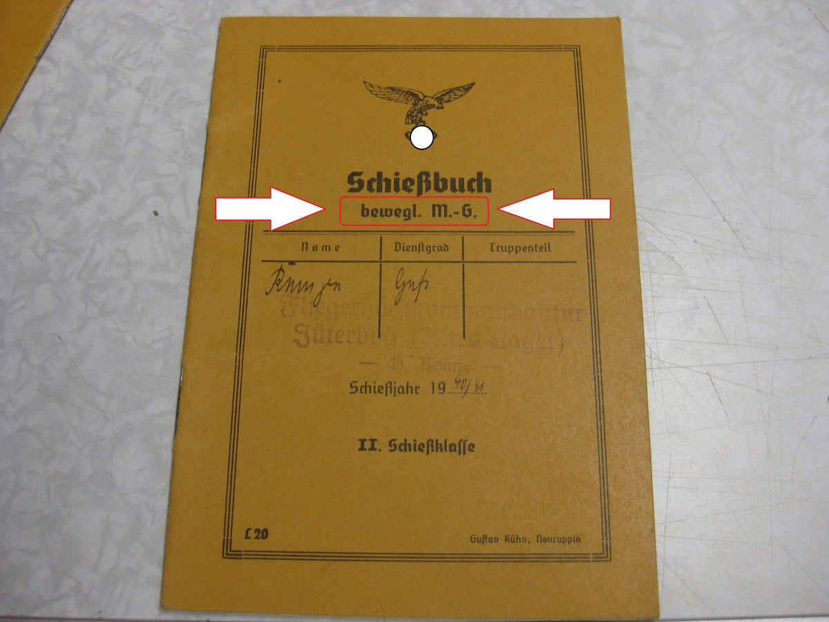 Wehrpaß Luftwaffe Flaktruppe Sachsen-Anhalt