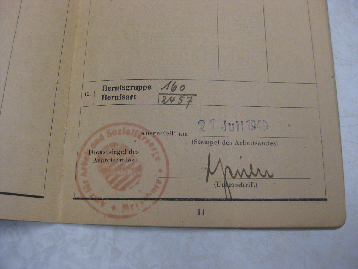 Wehrpaß Luftwaffe Flaktruppe Sachsen-Anhalt