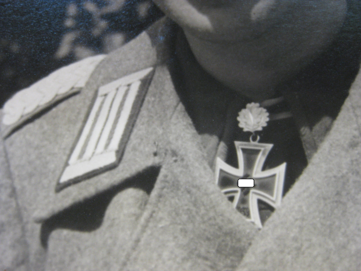 Extrem Seltenes Trägerfoto Sturmgeschütz Eichenlaubträgerfoto / Ritterkreuzträgerfoto