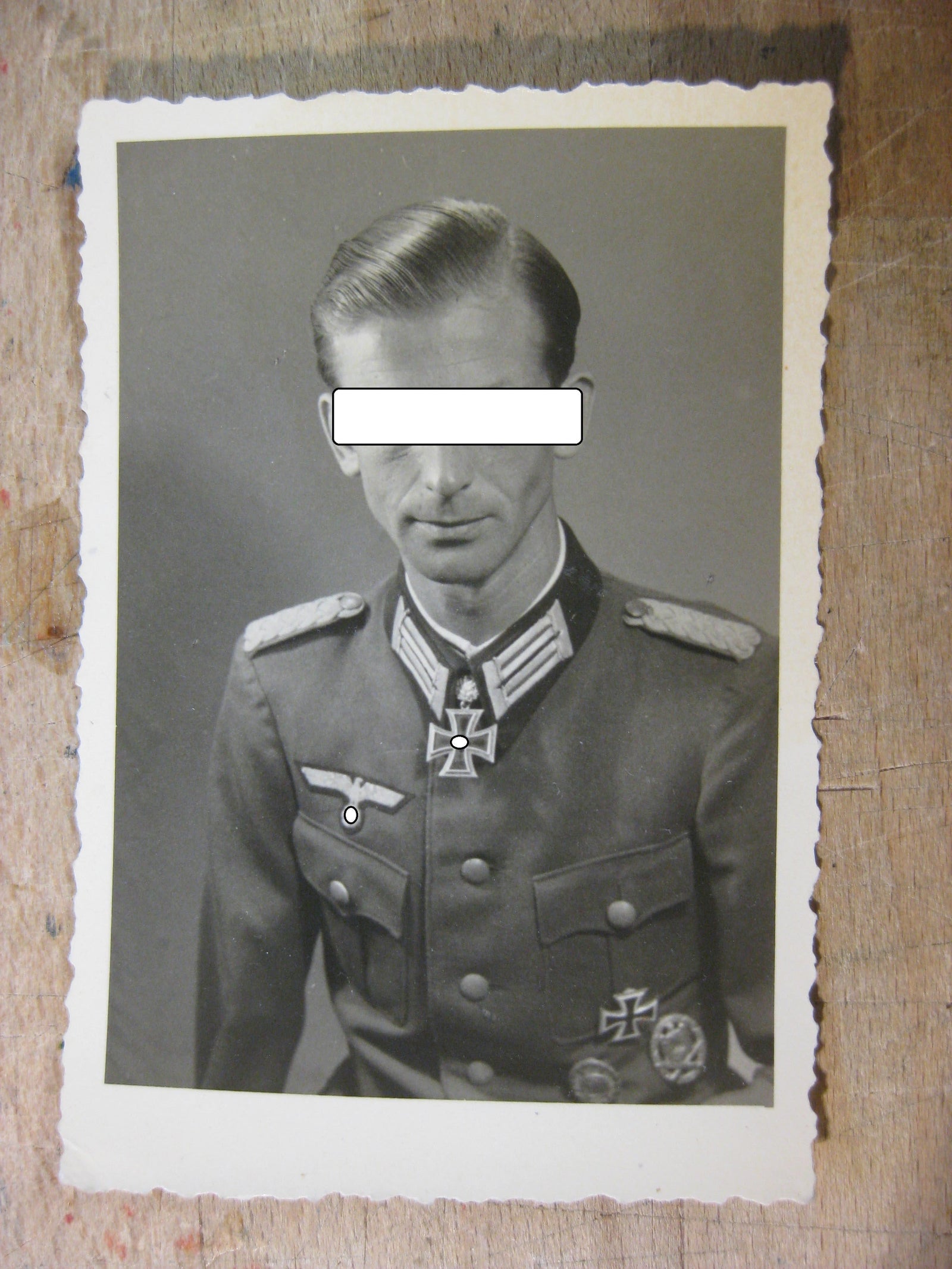 Extrem Seltenes Trägerfoto Sturmgeschütz Eichenlaubträgerfoto / Ritterkreuzträgerfoto