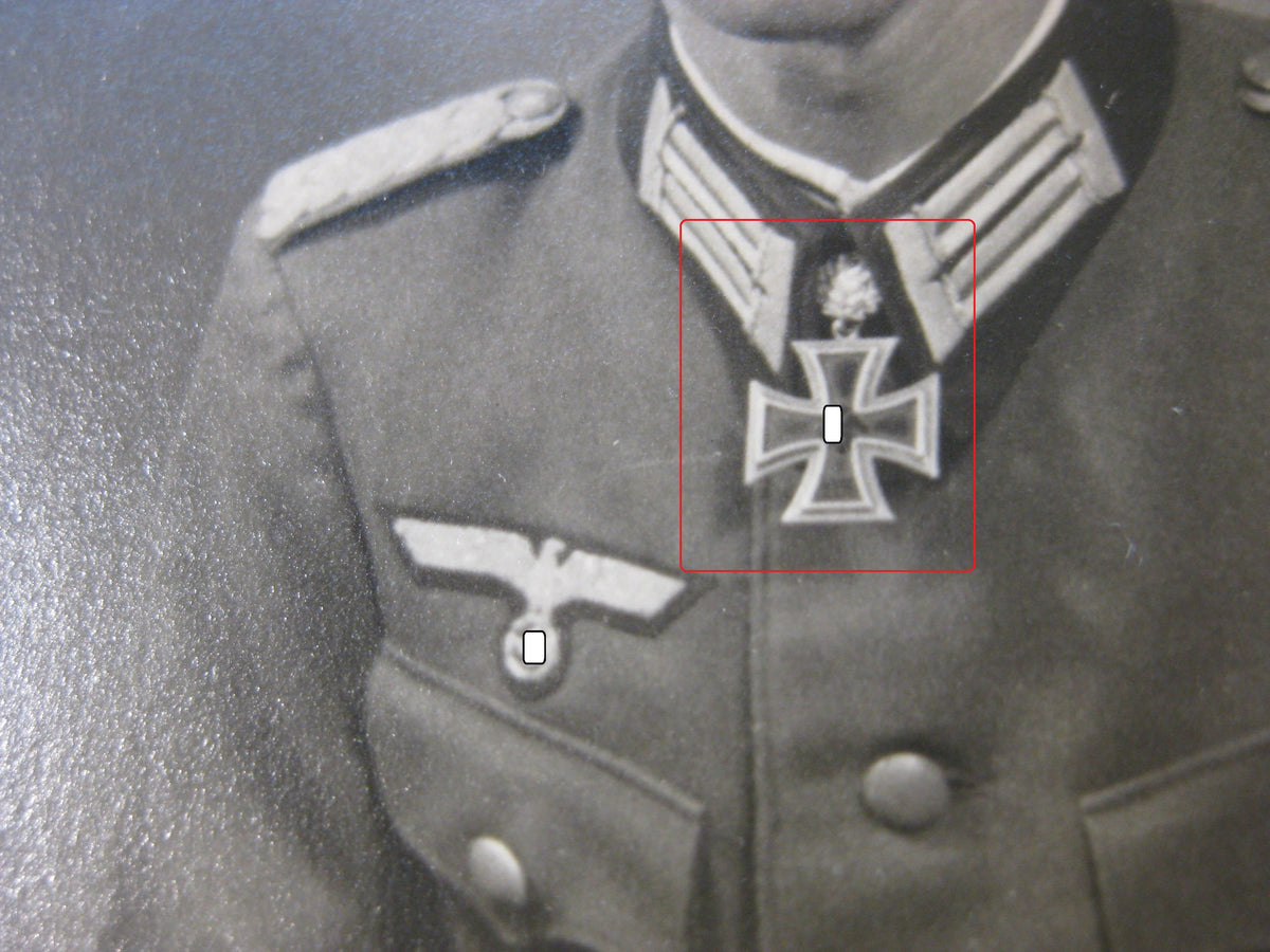 Extrem Seltenes Trägerfoto Sturmgeschütz Eichenlaubträgerfoto / Ritterkreuzträgerfoto