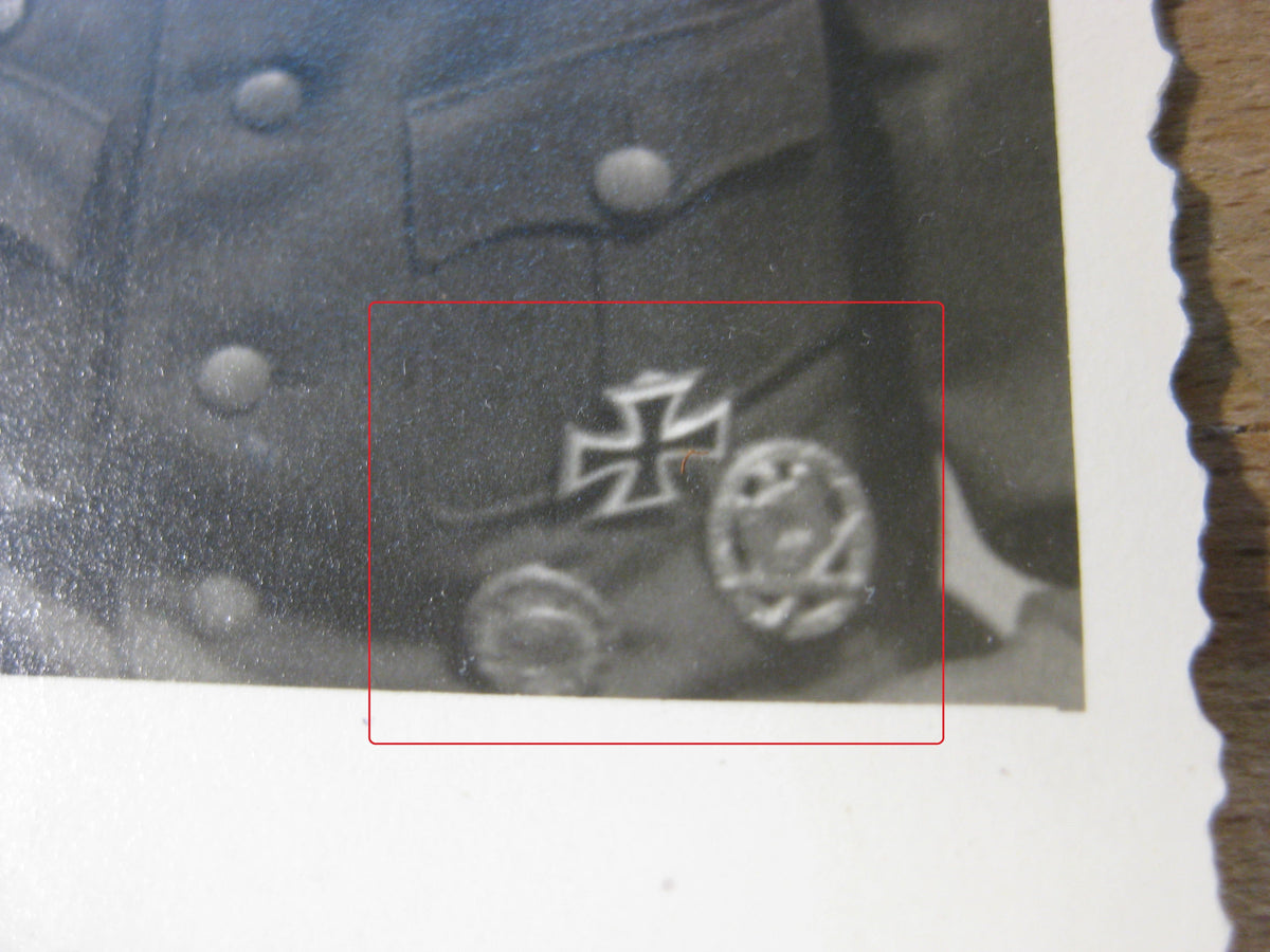 Extrem Seltenes Trägerfoto Sturmgeschütz Eichenlaubträgerfoto / Ritterkreuzträgerfoto