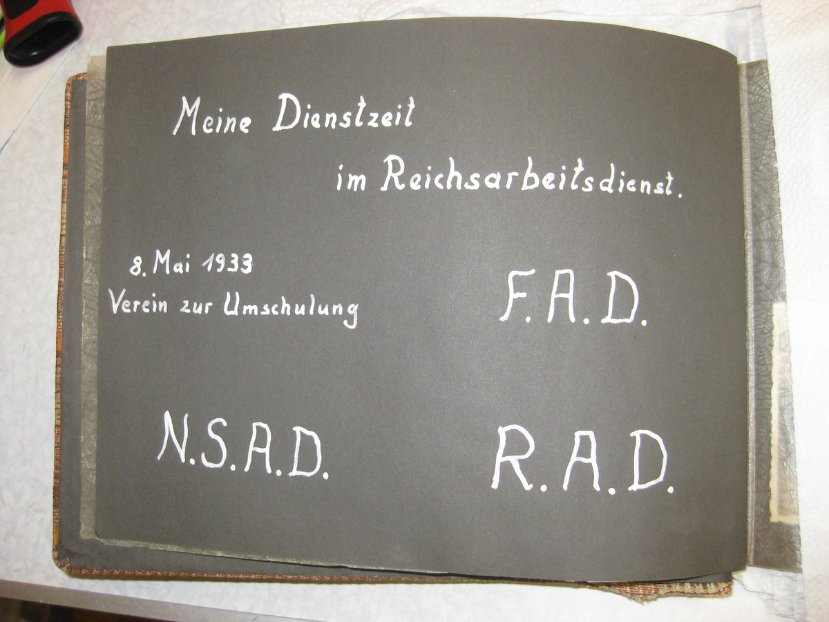 Fotoalbum RAD Reichsarbeitsdienst XXII Hessen-Nord freiwilliger Arbeitsdienst Hessen Rhön Wasserkuppe Kassel
