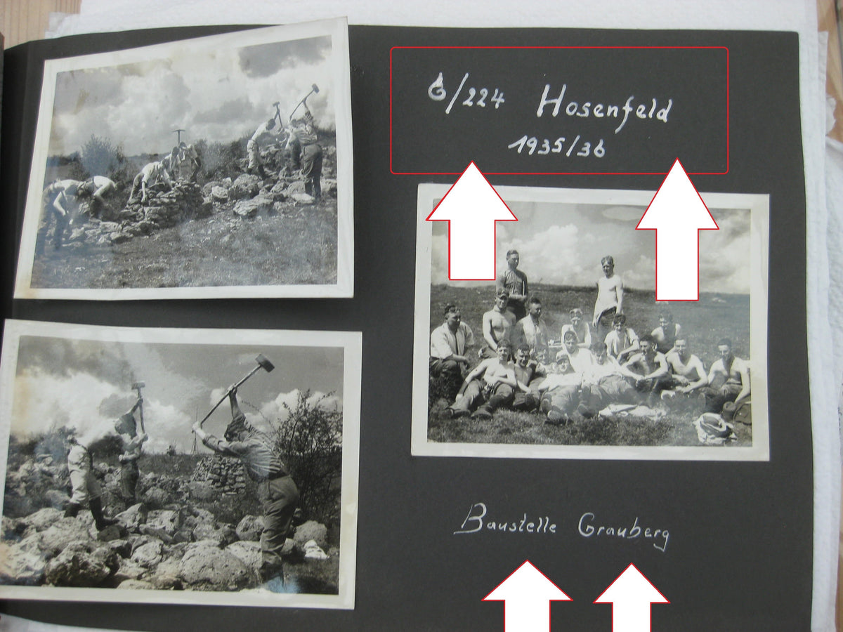 Fotoalbum RAD Reichsarbeitsdienst XXII Hessen-Nord freiwilliger Arbeitsdienst Hessen Rhön Wasserkuppe Kassel