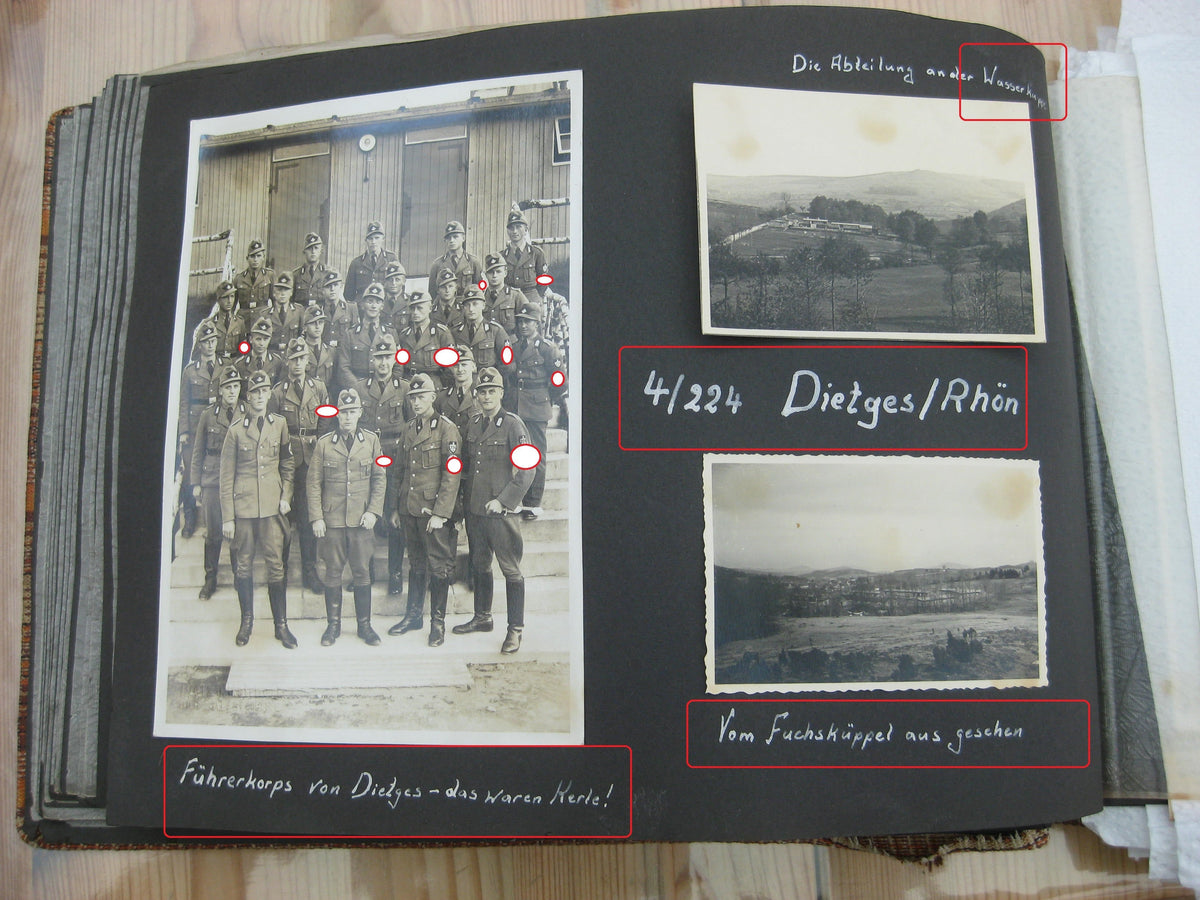 Fotoalbum RAD Reichsarbeitsdienst XXII Hessen-Nord freiwilliger Arbeitsdienst Hessen Rhön Wasserkuppe Kassel