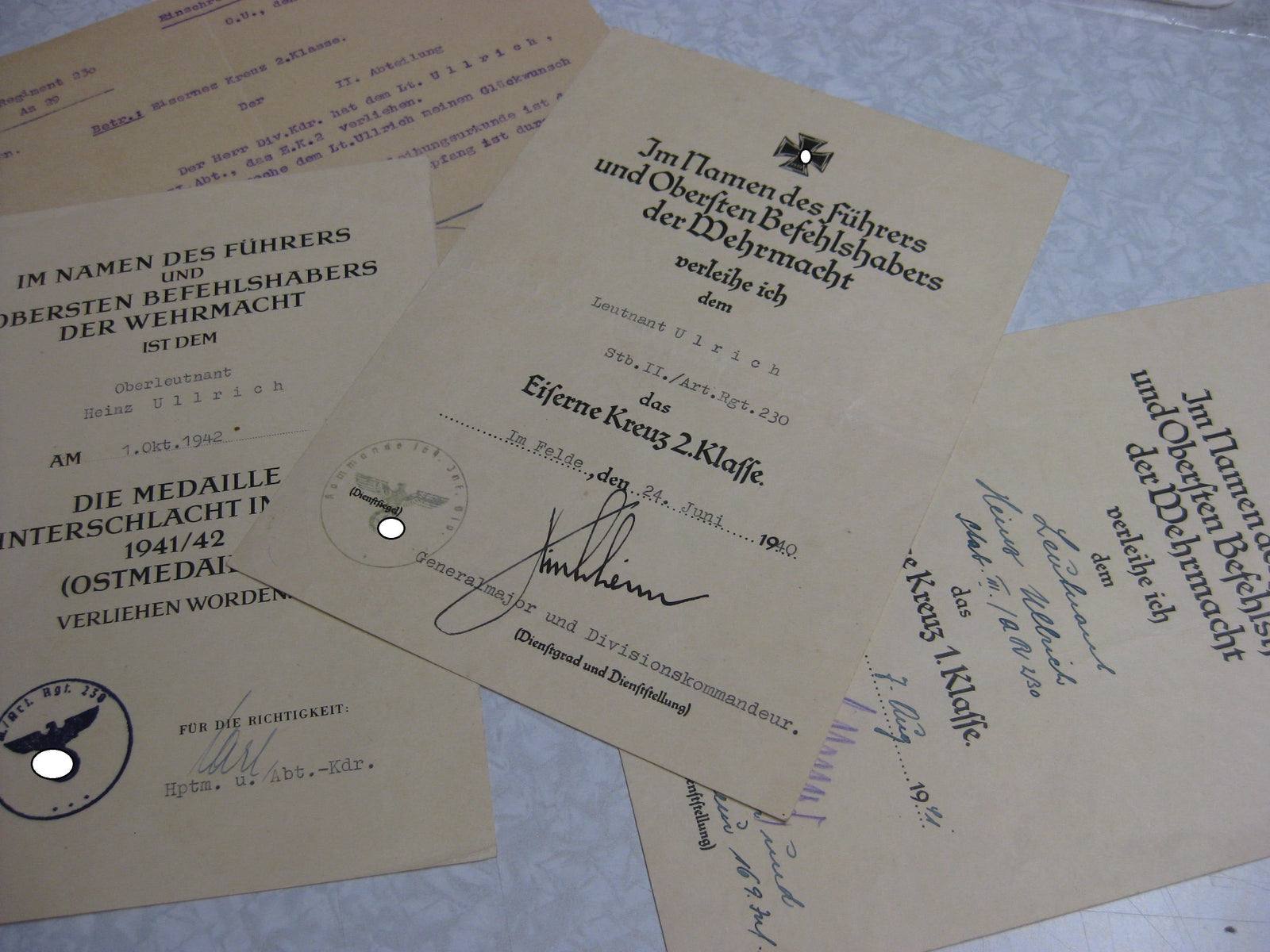 Besitzzeugnis Verleihungsurkunde Eisernes Kreuz Nordfront Finnland Lappland Norwegen Wehrmacht