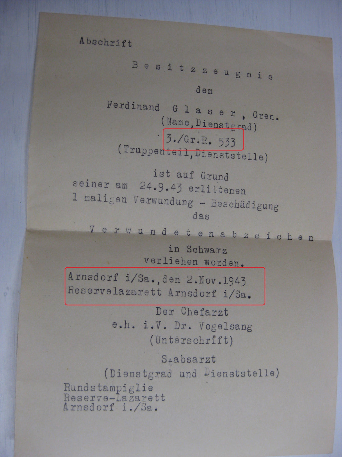 Verleihungsurkunden Rückwanderer Ausweis !! ehemaliger Fremdenlegionär !!