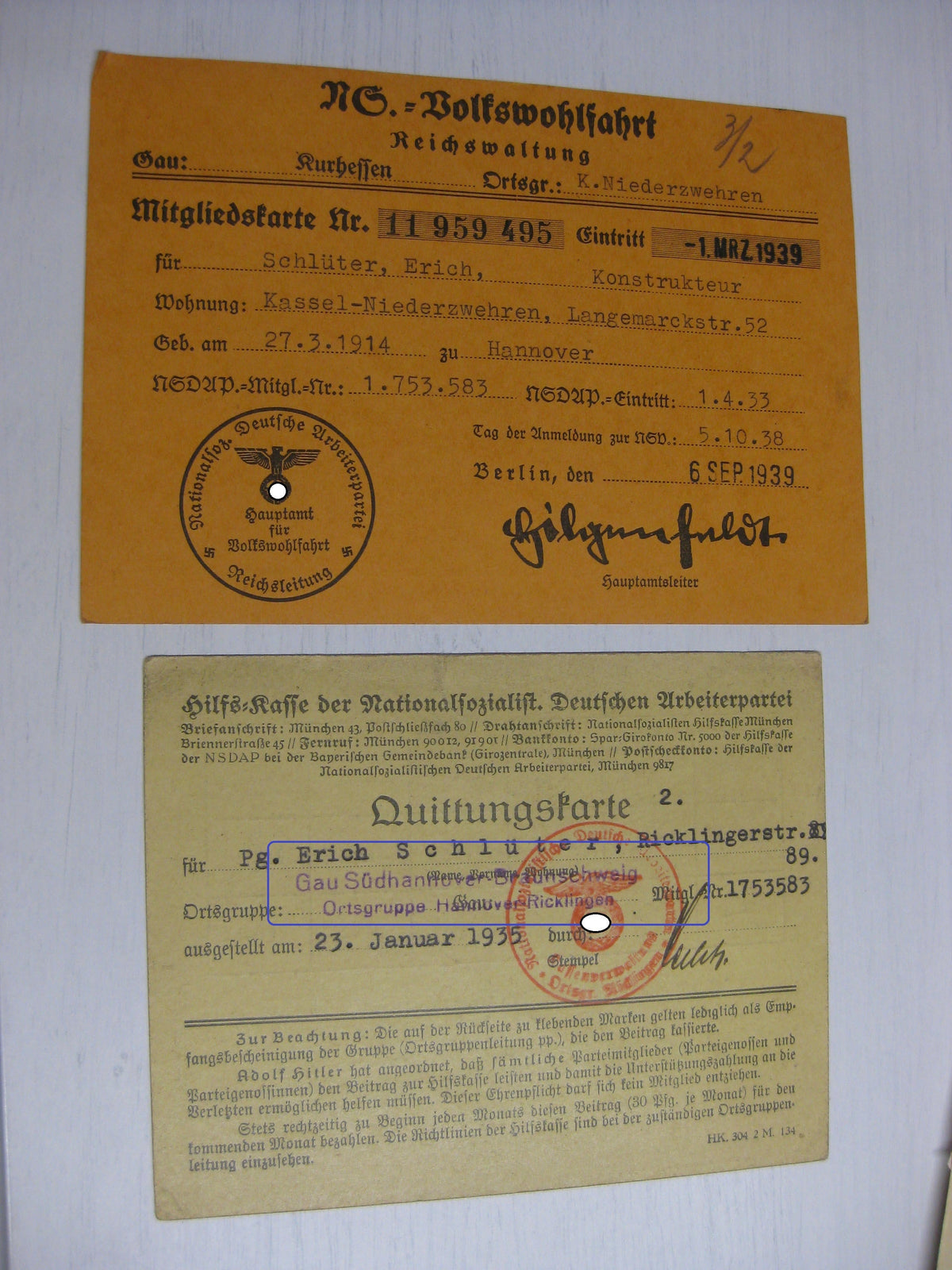 Besitzzeugnis Verleihungsurkunde Eisernes Kreuz Wehrmacht gefallen in Shitomir Russland Ostfront