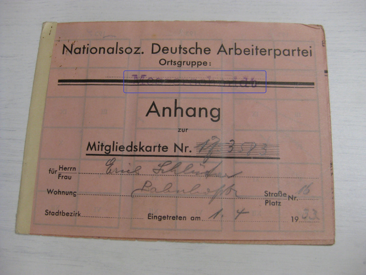 Besitzzeugnis Verleihungsurkunde Eisernes Kreuz Wehrmacht gefallen in Shitomir Russland Ostfront