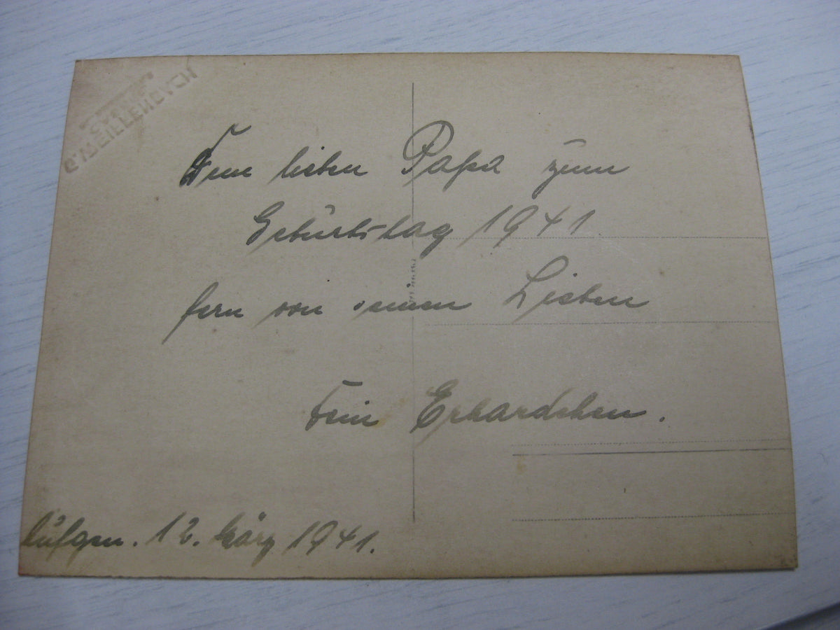 Besitzzeugnis Verleihungsurkunde Eisernes Kreuz Wehrmacht gefallen in Shitomir Russland Ostfront