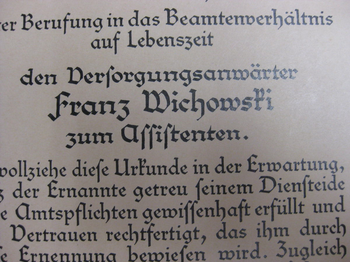 Dokumente Heeresbeamter beim Heeresgruppenpfarrer Heeresgruppe DON Wehrmacht Berufssoldat Beförderungsurkunden Russland Ostfront  etc