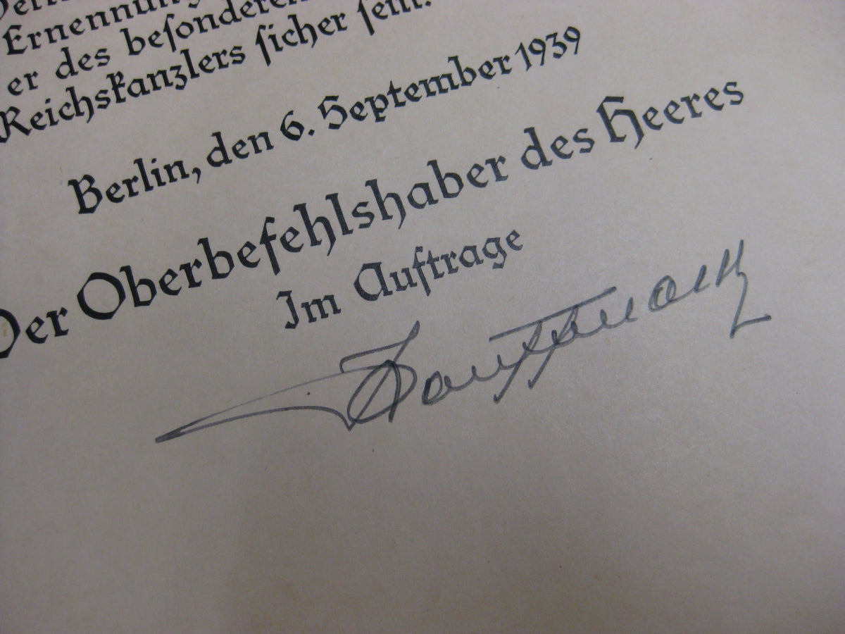 Dokumente Heeresbeamter beim Heeresgruppenpfarrer Heeresgruppe DON Wehrmacht Berufssoldat Beförderungsurkunden Russland Ostfront  etc