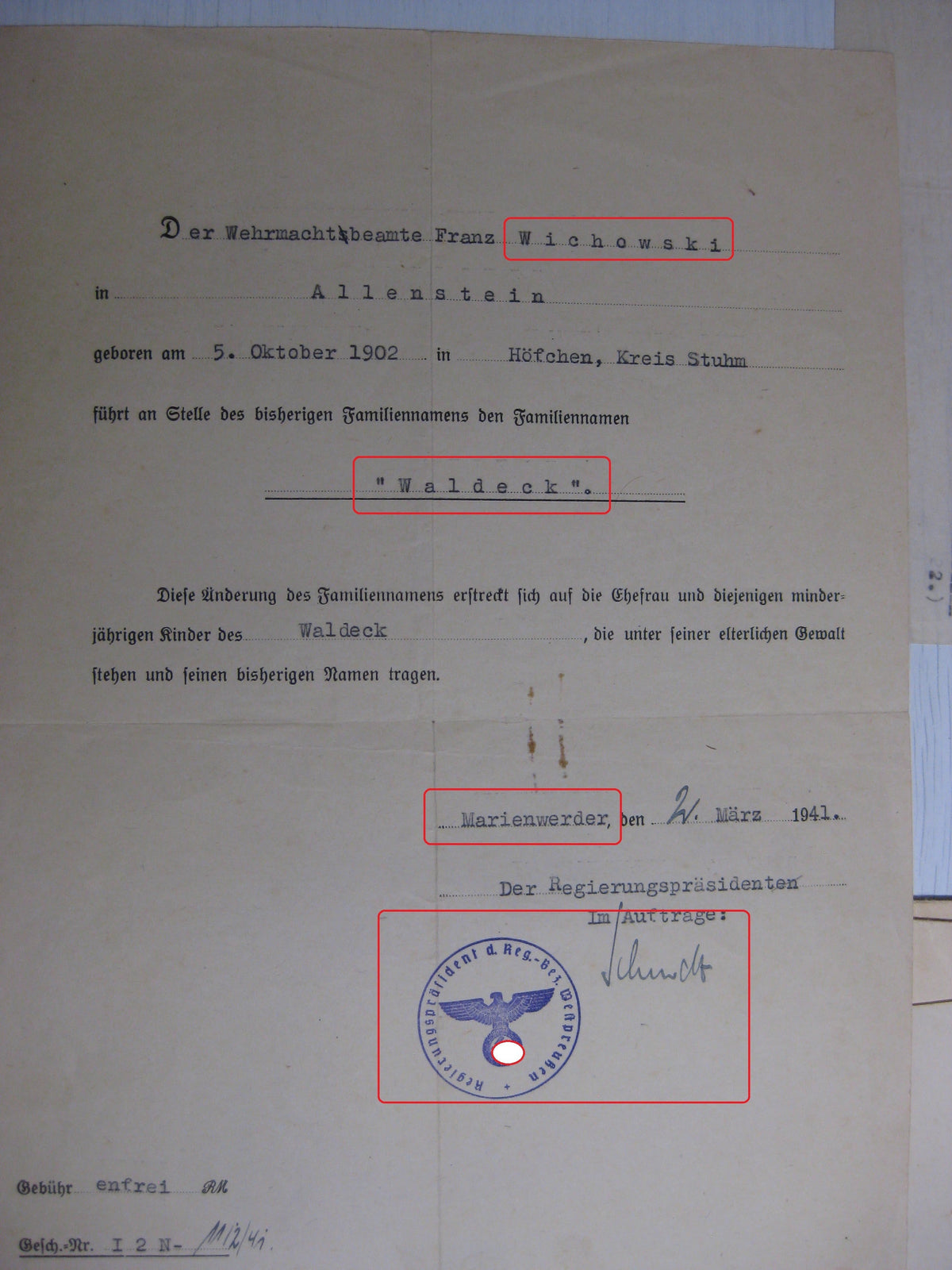 Dokumente Heeresbeamter beim Heeresgruppenpfarrer Heeresgruppe DON Wehrmacht Berufssoldat Beförderungsurkunden Russland Ostfront  etc