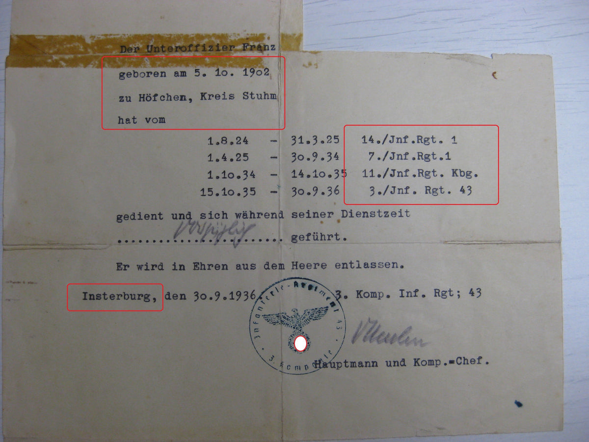 Dokumente Heeresbeamter beim Heeresgruppenpfarrer Heeresgruppe DON Wehrmacht Berufssoldat Beförderungsurkunden Russland Ostfront  etc