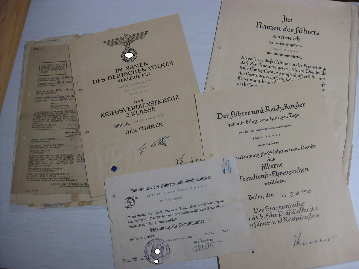 Dokumente Reichsbahn Hannover Sachsen Anhalt Eisenbahn !!Seltene Originalunterschrift!!