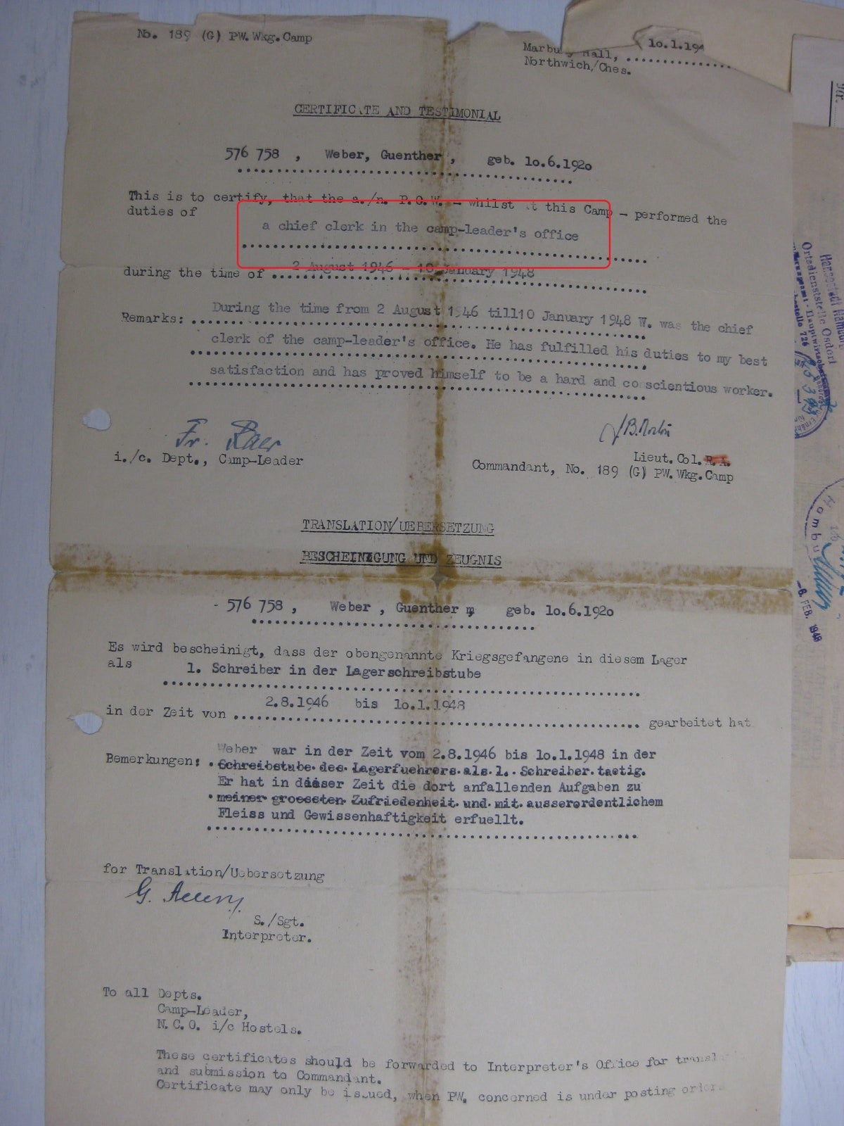 Dokumente Reichsbahn Hannover Sachsen Anhalt Eisenbahn !!Seltene Originalunterschrift!!