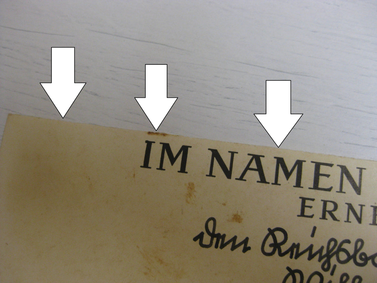 Dokumente Reichsbahn Saarbrücken Eisenbahn Beförderungsurkunden Verleihungsurkunde