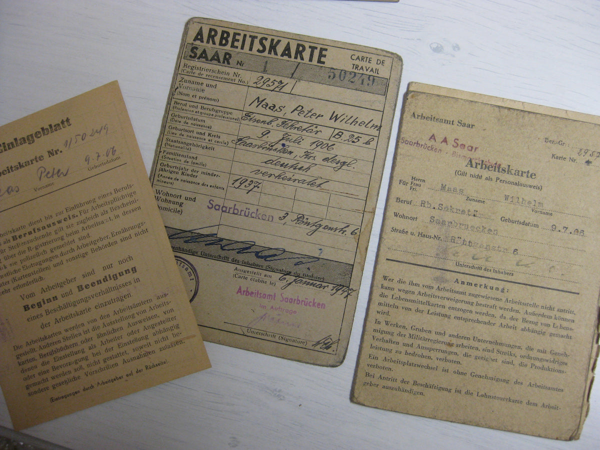 Dokumente Reichsbahn Saarbrücken Eisenbahn Beförderungsurkunden Verleihungsurkunde