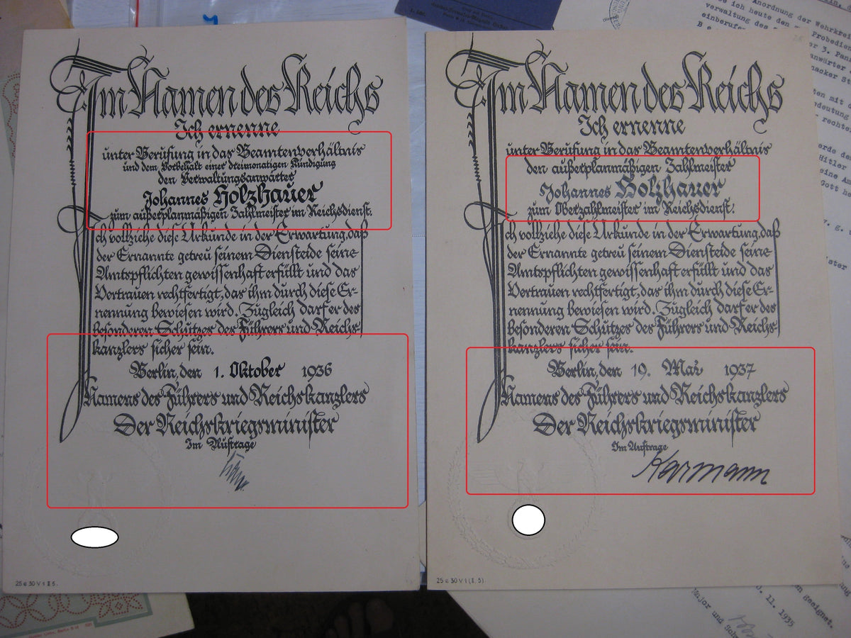 Besitzzeugnis Krimschild Verleihungsurkunden Militärpass Oberstabsintendant / Major Wehrmacht  Russland Ostfront